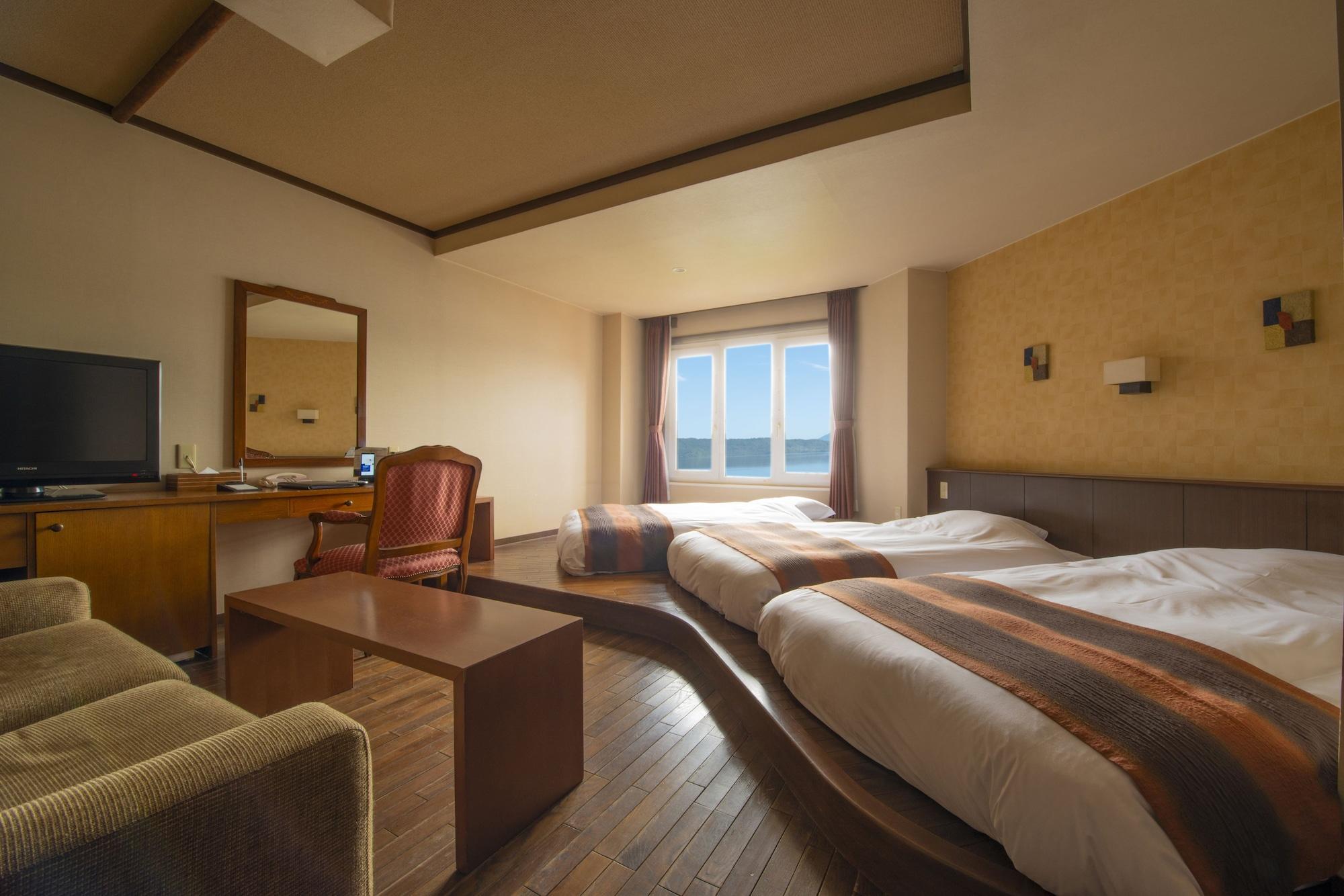 Toyako Manseikaku Hotel Lakeside Terrace Kültér fotó